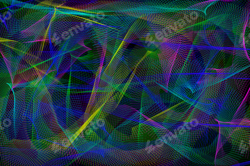 Preview: Colorful Neon Motion Blur Abstract Background