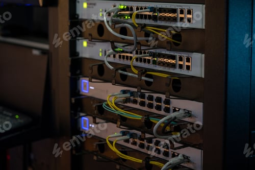 Preview: Closeup of network equipment administration