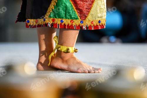 Preview: Indonesian dancers legs with bells. Close-up photography. ❤️ nominated 💔