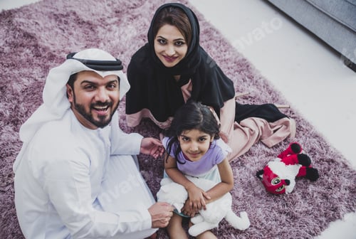 Preview: Arabic happy family lifestyle moments at home