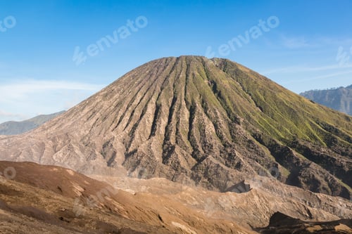 Preview: Close-up of Mount Batok (Mt.) in Bromo Tengger Semeru National Park, East Java, Indonesia.