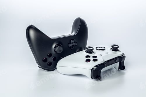 Preview: video game controller isolated on white background