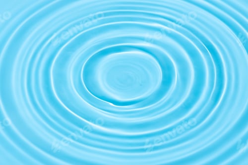 Preview: Blue Water background texture with Drop circles on water surface