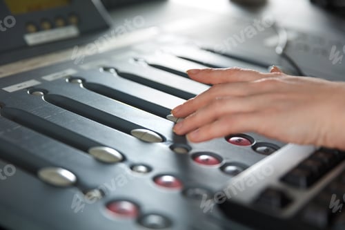 Preview: Radio Host Using Music Mixer In Studio