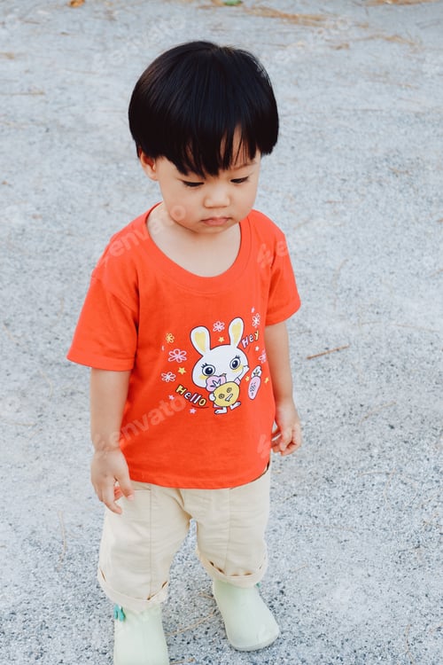 Preview: Cute Boy playing in the park, Sweet Little baby boy enjoying