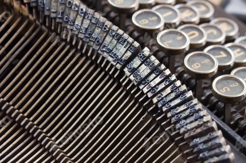 Preview: details of typewriter