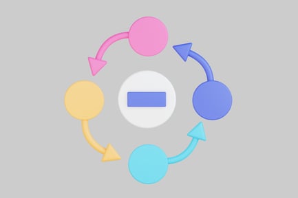 Preview: Abstract arrows in a circular arrangement