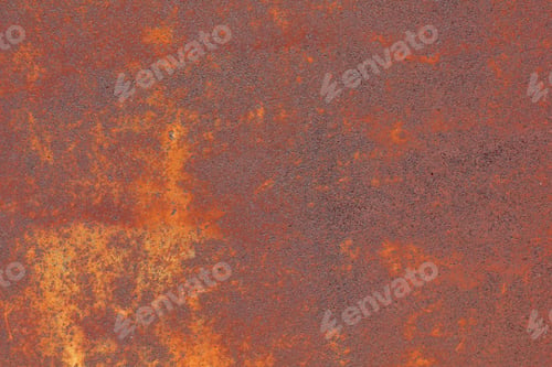 Preview: Texture Of Rusty Iron. Background Of Rusted Metal. Vintage Pattern In Orange Shades. Abstract