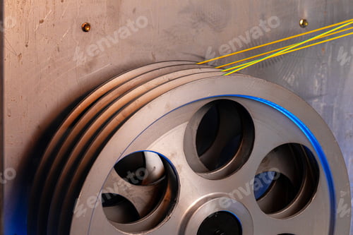 Preview: Close up of cable wire production in cable factory