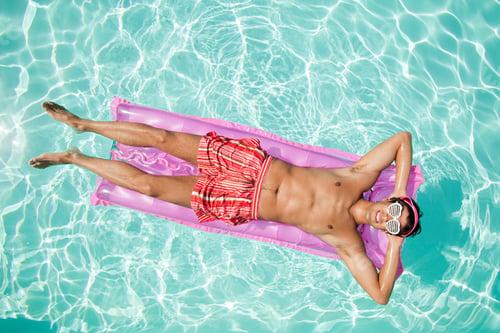 Preview: Chilling on a pool float in the summer sun