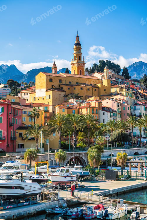 Preview: Menton village old town during spring