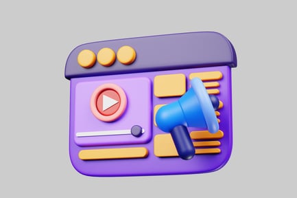 Preview: Digital marketing video player icon