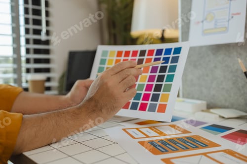 Preview: A web designer is using his idea to create a digital product design project that will meet the needs