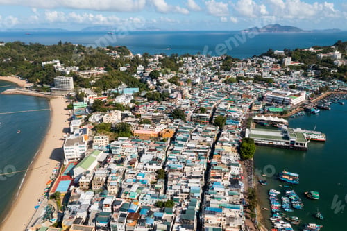 Preview: Top down view of Cheung Chau island in Hong Kong