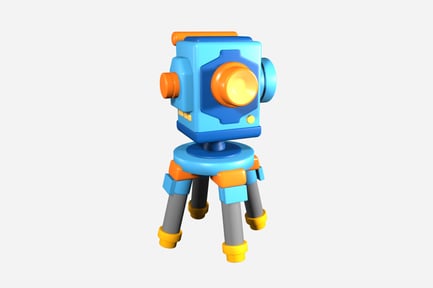 Preview: Theodolite 3D illustration