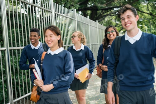 Preview: Students on their way home from school