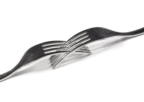 Preview: abstract fork background as a food concept