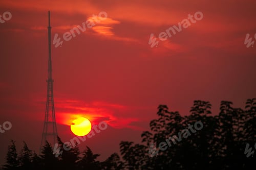 Preview: Transmitting Station at sunrise