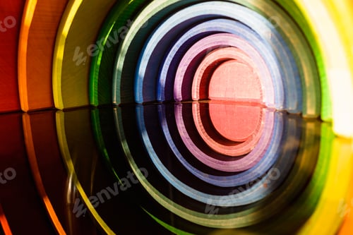 Vista previa: Juego de bloques montessori de madera de colores arcoíris para organizar juegos de aprendizaje