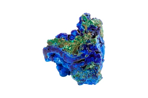 Preview: Raw Azurite-Malachite Stone with Deep Blue and Green Patterns