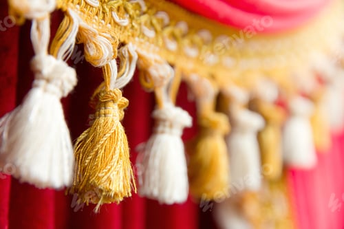 Preview: Detail of theatre curtain Background