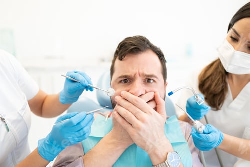 Preview: Man Scared During Checkup At Dental Clinic