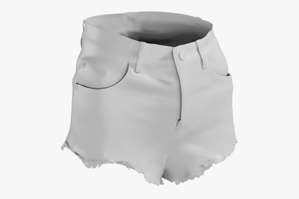 Preview: Distressed Denim Shorts - Women's Casual Wear