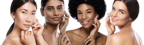 Preview: Different ethnicity women - Caucasian, African, Asian and Indian.
