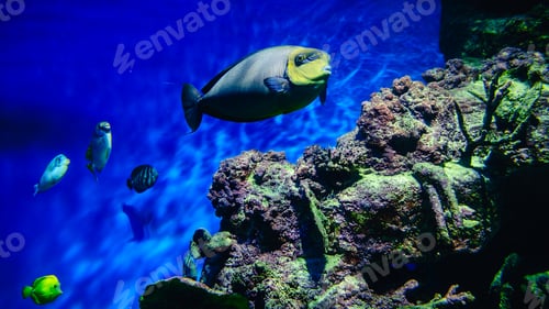 Preview: Exotic freshwater fishes in aquarium