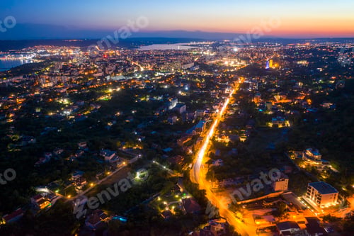 Preview: illuminated city