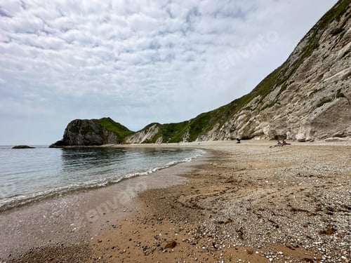 Vista previa: Man O'War Beach y Durdle Door en Jurassic Coast, Inglaterra.