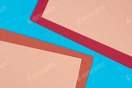 Preview: simple modern, blue, yellow, brown, and beige abstract background with copy space