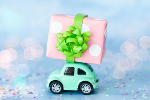 Preview: Toy car with gift box