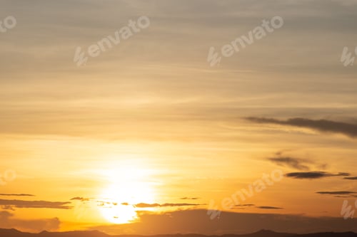 Preview: colorful dramatic sky with cloud at sunset.