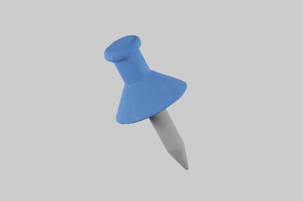 Preview: Simple blue pushpin asset