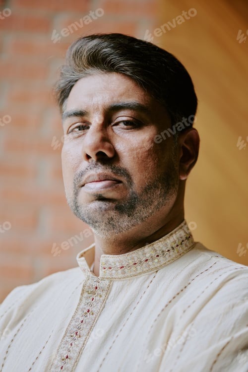 Preview: Portrait of Indian Man Looking at Camera