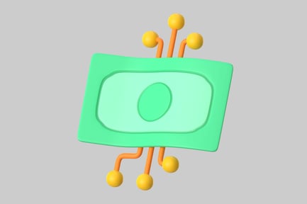 Stylized Digital Wallet with Connections