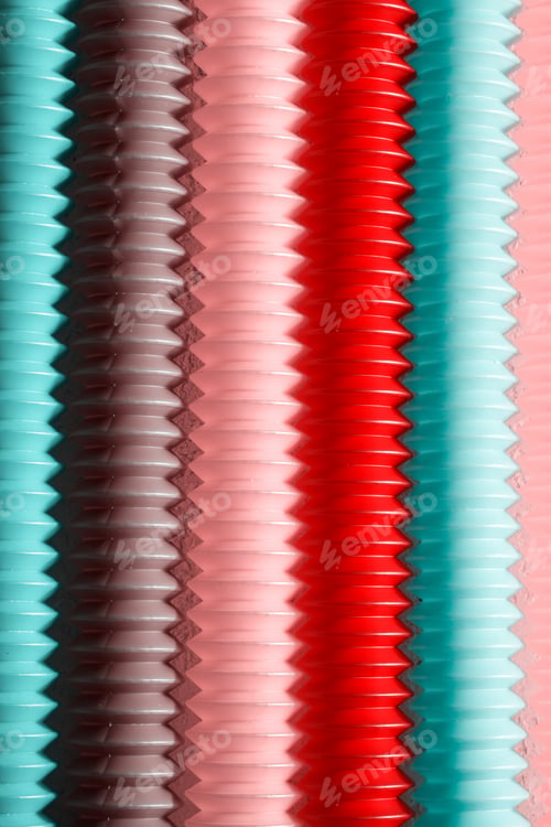 Preview: Colorful anti stress pop tube sensory toy in retro color. trend toy