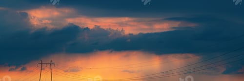 Preview: Global energetic crisis concept, transmission tower electricity pylons