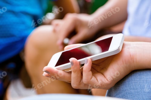 Preview: People Using a Smart Phone background