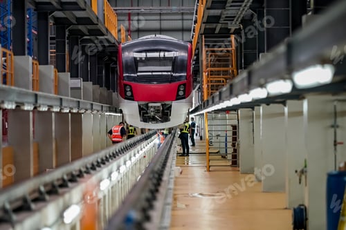 Preview: Passenger train at the railway station