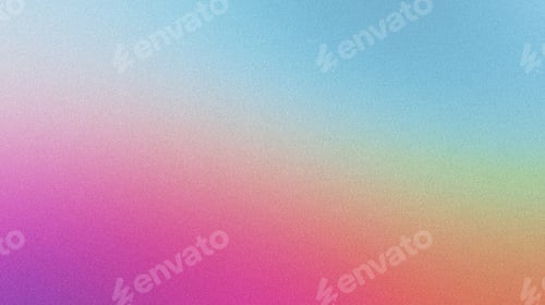 Preview: Grainy noise gradient background seamlessly transitions between rainbow hues