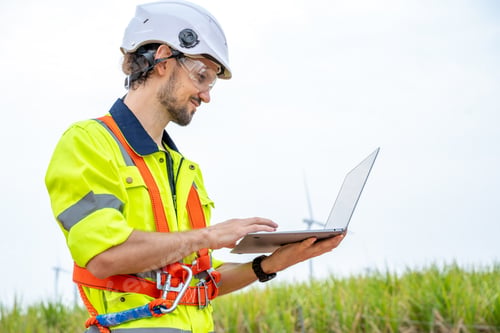 Preview: Wind turbine operations that transform wind energy into electrical electricity.