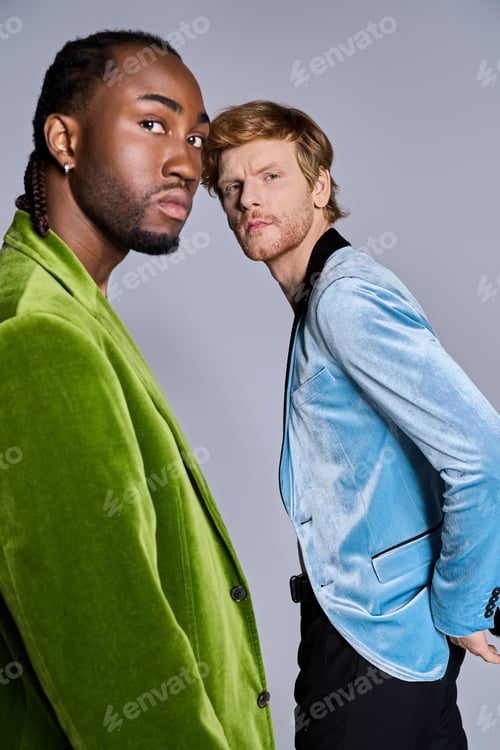 Preview: Elegant Duo: Multicultural Men in Dapper Style