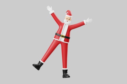 Preview: Festive santa claus celebration figure