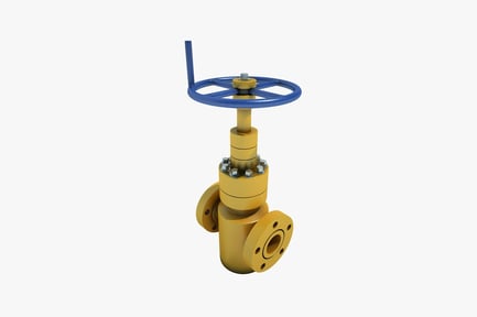 Preview: Flanged gate valve with lever handle