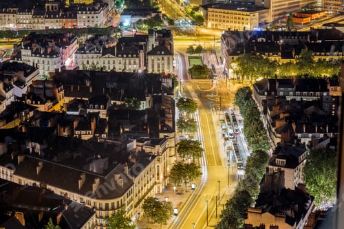 Preview: Aerial view on Nantes city in France