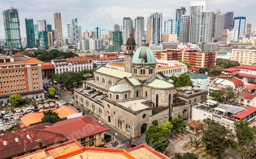 Preview: Aerial view of Manila Cathedral