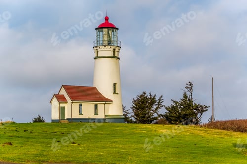 Preview: Cape Blanco Lighthouse at Pacific coast, built in 1870