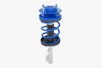 Preview: Automotive Gas Shock Absorber with Blue Spring